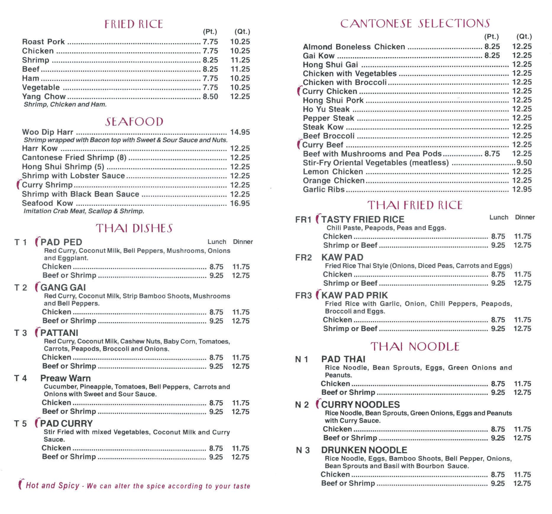 Menu Page 2